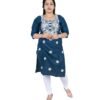 Women's Cotton Floral Embroidered Kurti - Ethnic