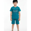 Boys Cotton T-Shirt and Shorts Set Casual Outfit Comfortable Half Sleeve Top with Matching Shorts for Kids