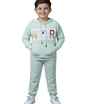 Kids Boys Hooded Sweatshirt & Jogger Set | Cotton Blend Winter for Boys | Full Sleeve Hoodie with Cute Bear Print & Elastic Waist Pants | Soft Comfortable Casual for Kids