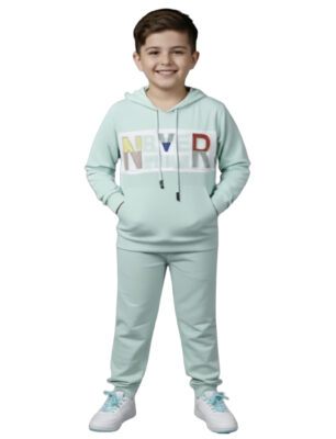 Kids Boys Hooded Sweatshirt & Jogger Set | Cotton Blend Winter for Boys | Full Sleeve Hoodie with Cute Bear Print & Elastic Waist Pants | Soft Comfortable Casual for Kids